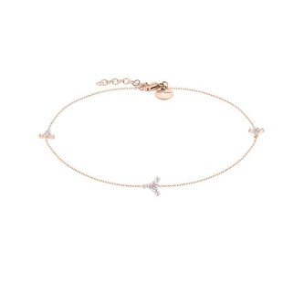 Módní bronzový náramek na nohu se zirkony TJA0339-920 Tamaris