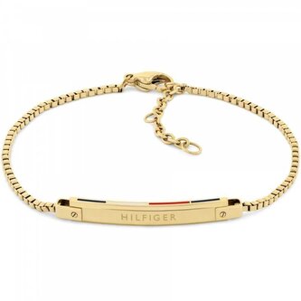 Slušivý pozlacený náramek Linear 2780953 Tommy Hilfiger