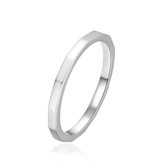 Něžný stříbrný prsten AGT-R70W Agato / Obvod: 62 mm - 62 mm