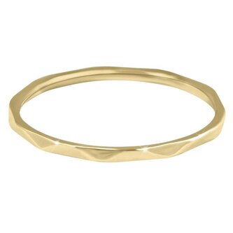 Minimalistický pozlacený prsten s jemným designem Gold Troli / Obvod: 57 mm - 57 mm