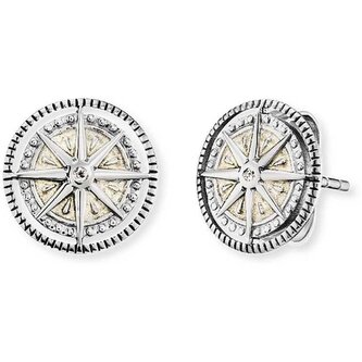 Stříbrné náušnice s kompasem ERE-WINDROSE-ENP-ZI Engelsrufer