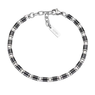 Pánský korálkový náramek z oceli ACBR1314 Amen