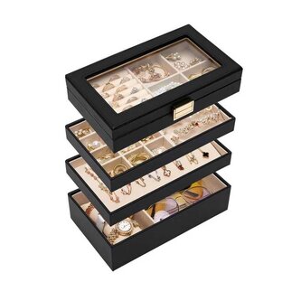 Černý organizér na šperky Troli