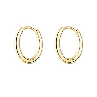 Minimalistické pozlacené náušnice kruhy Essentials JESHG-J581 Rosefield