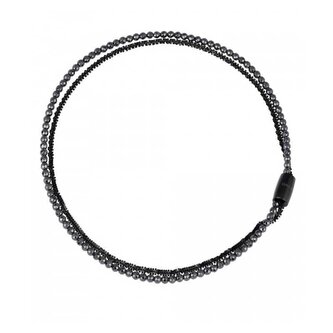 Dvojitý náhrdelník s hematitem Magnetica System TJ2939 Breil