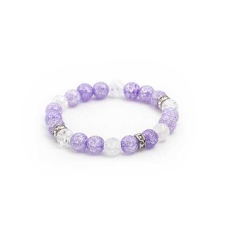 Korálkový náramek z křišťálu MINK93/17 Agato