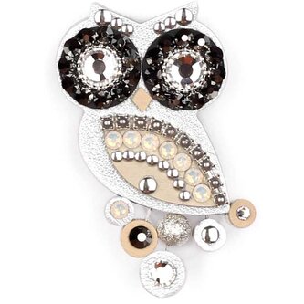 Malá soví brož stříbrná Sovičky