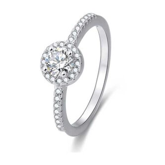 Stříbrný prsten s krystaly AGG194 Beneto / Obvod: 50 mm - 50 mm