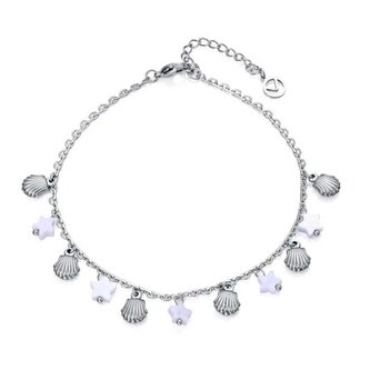 Krásný ocelový řetízek na nohu s přívěsky Kiss 14171T01000 Viceroy