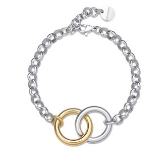 Nadčasový bicolor náramek z oceli Aura BAU11 Brosway