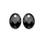 Oválné přívěsky na náušnice z černého onyxu EAGEM07-MO Sparkling