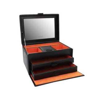 Designová černá šperkovnice Boho 20132-2 Friedrich Lederwaren