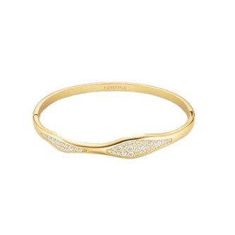 Třpytivý pevný náramek s krystaly Pavé JBPWG-J1235 Rosefield