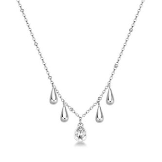 Dámský ocelový náhrdelník s přívěsky Tear Drop Perfect BPC38 Brosway