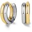 Nadčasové bicolor náušnice kruhy z oceli JED2G-J709 Rosefield