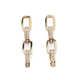 Trendy pozlacené náušnice s krystaly Touch Link 40524.EG Crystalp