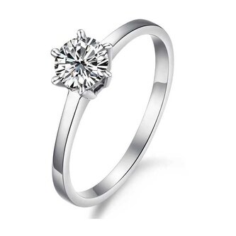 Ocelový prsten s krystalem KRS-126 Troli / Obvod: 54 mm - 54 mm