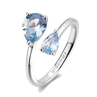 Stříbrný otevřený prsten Cloud Light Blue Fancy FCL113 Brosway / Obvod: 56 mm - 56 mm
