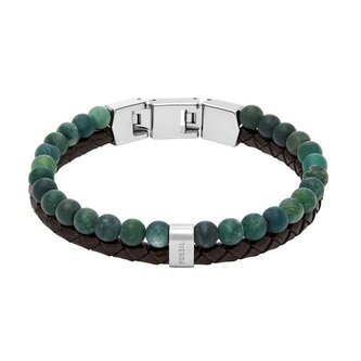 Moderní dvojitý náramek pro muže JF04854040 Fossil