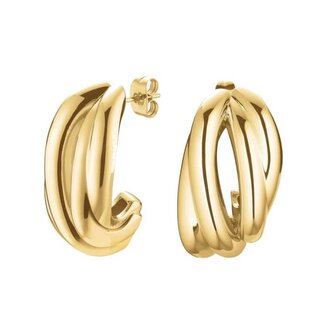 Nadčasové pozlacené náušnice Statement JESTG-J1057 Rosefield