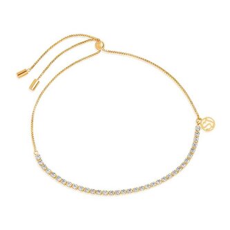 Okouzlující pozlacený náramek s kubickými zirkony Ellera SJ-B42032-CZ-SG Sif Jakobs