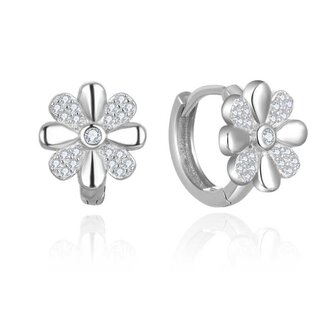 Půvabné kruhové náušnice se zirkony AGUP2621 Beneto