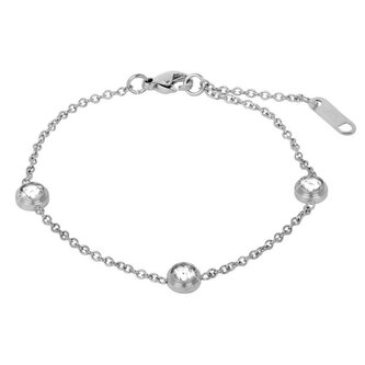 Ocelový náramek s třpytivými ozdobami Troli