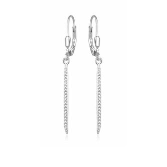 Módní stříbrné náušnice s řetízky AGUC1075L Beneto