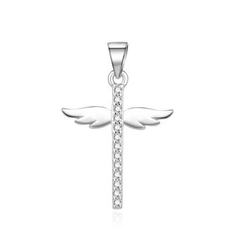 Hravý stříbrný přívěsek se zirkony AGH229 Beneto