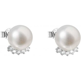 Stříbrné náušnice pecky s pravými perlami Pavona 21020.1 Evolution Group