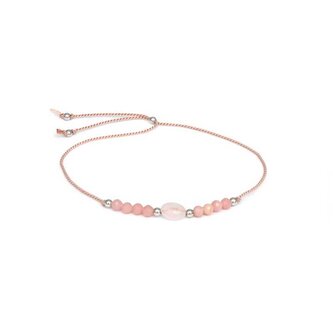 Šňůrkový náramek s angelitem a růženínem HE13R3S-LP Agato