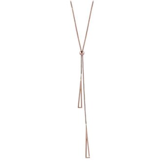 Posuvný bronzový náhrdelník s trojúhelníky Troli