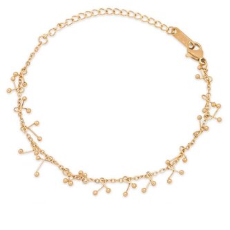 Půvabný pozlacený ocelový náramek Troli