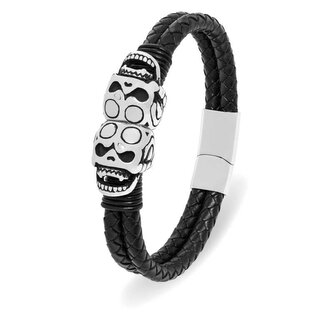 Lebkový kožený náramek Leather Troli / Délka: 23 cm