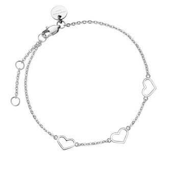 Něžný ocelový náramek se srdíčky Toccombo JBTHS-J588 Rosefield