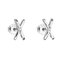 Stříbrné náušnice pecky Křížky se zirkony 11094.1 Evolution Group
