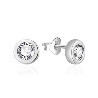 Elegantní stříbrné náušnice pecky AGT-E057PW Agato / Průměr: 0,3 cm