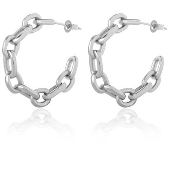 Módní ocelové náušnice kruhy Troli