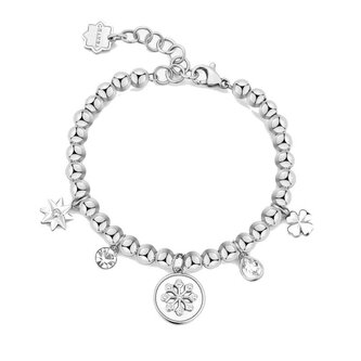 Ocelový kuličkový náramek s přívěsky Chakra BHKB244 Brosway