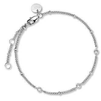 Ocelový náramek s krystaly Toccombo JTBTS-J431 Rosefield