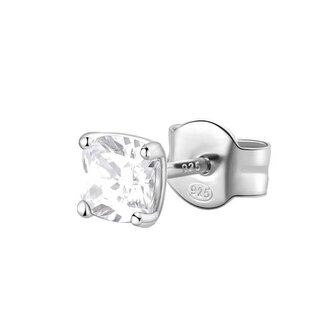 Stylová stříbrná single náušnice Fancy Infinite White FIW07 Brosway