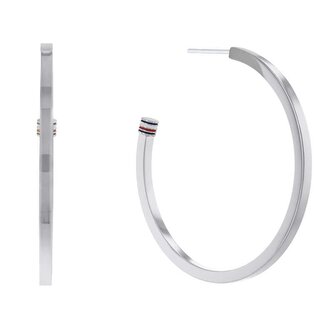 Nadčasové ocelové kruhové náušnice 2780773 Tommy Hilfiger