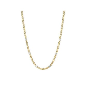 Pozlacený náhrdelník s krystaly Symphonia BYM84 Brosway