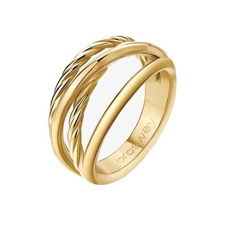 Výrazný pozlacený prsten Amy BAY32 Brosway / Obvod: 60 mm - 60 mm