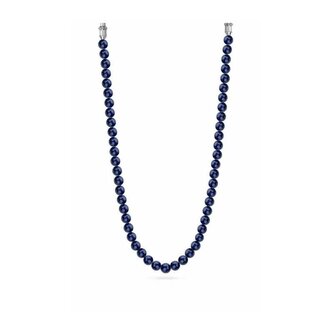 Modrý korálkový náhrdelník z pryskyřice PEJLN2103905 Police