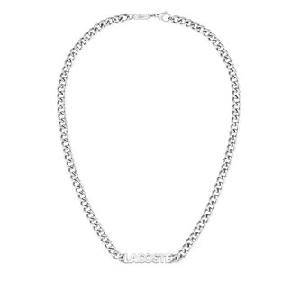 Výrazný ocelový náhrdelník Script 2040474 Lacoste