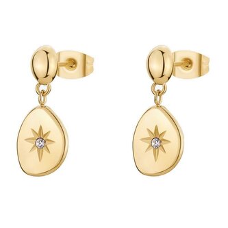 Pozlacené visací náušnice Essential BNL110 Brosway