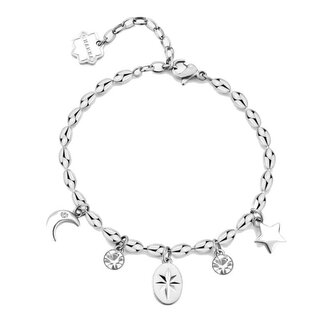 Půvabný ocelový náramek s přívěsky Chakra BHKB247 Brosway