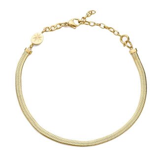 Pozlacený plochý náramek Hádek Essential BNL062 Brosway