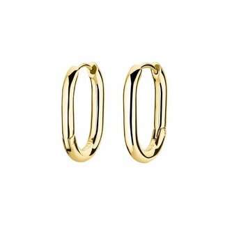 Luxusní pozlacené oválné náušnice Essentials JEOLG-J567/JEOSG-J569 Rosefield / Rozměr: 1,4 x 1 cm